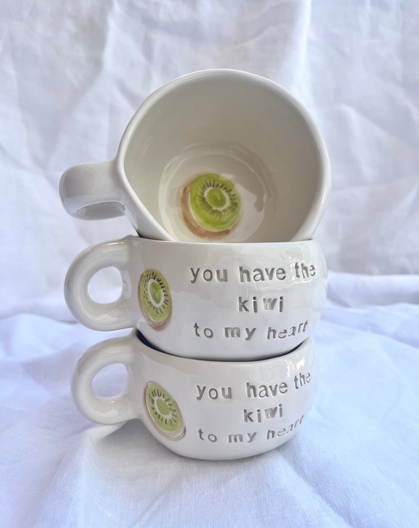 Mug “you have the kiwi to my heart”