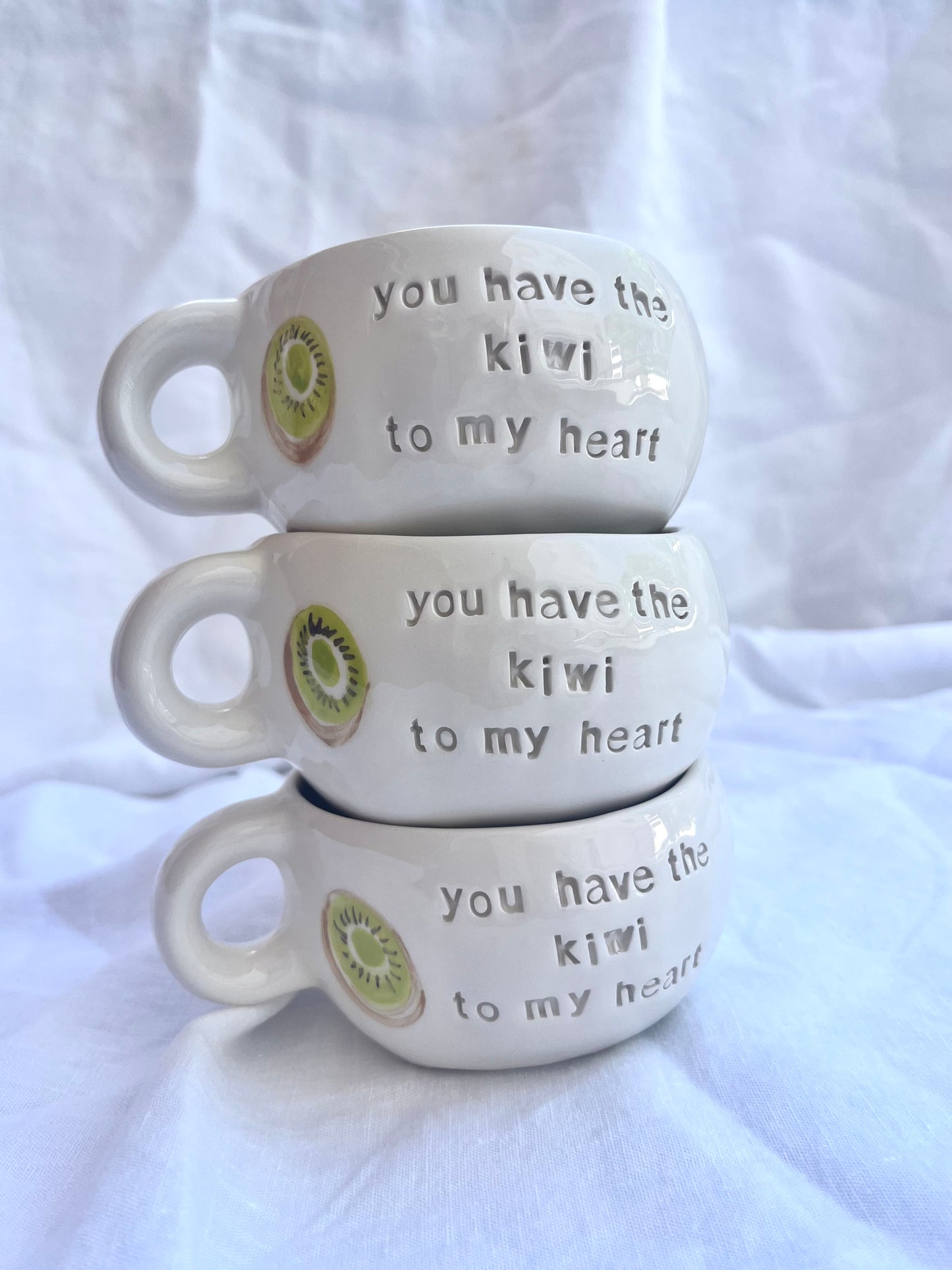 Mug “you have the kiwi to my heart”