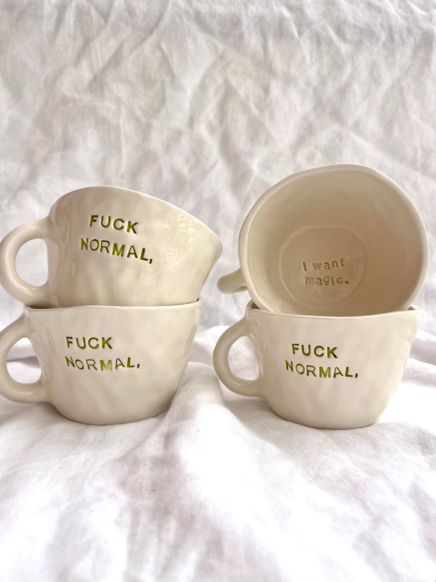 Mug “ Fuck Normal, I want magic”