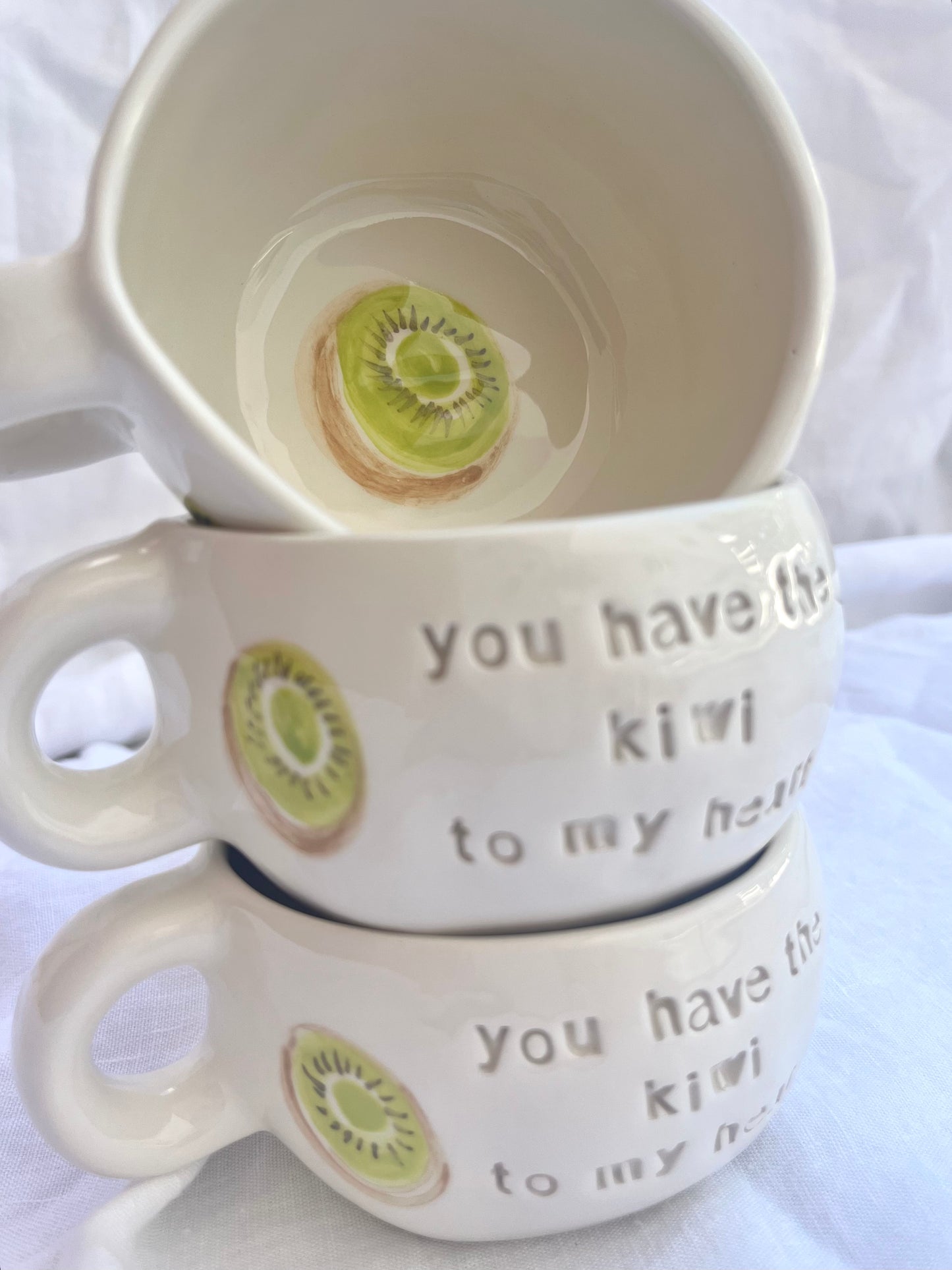 Mug “you have the kiwi to my heart”