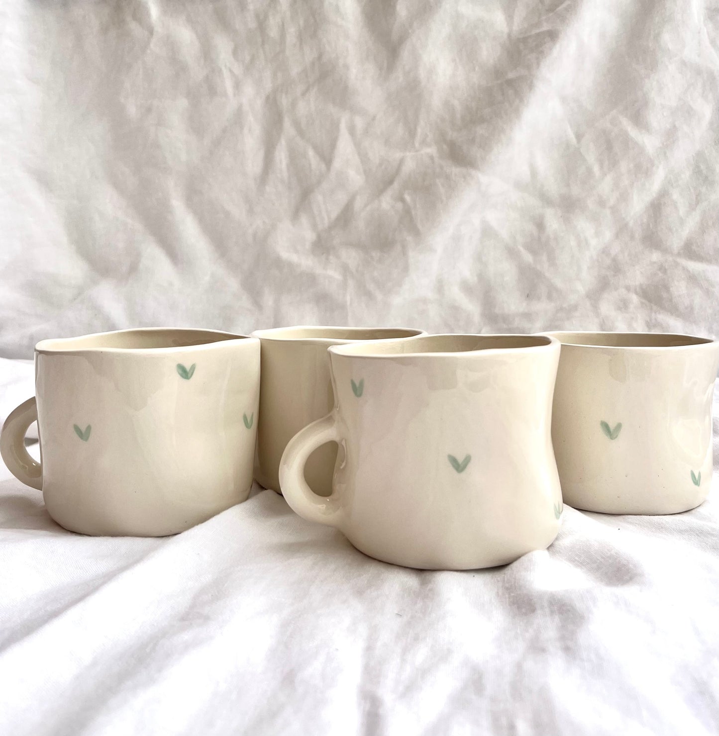 Banged Mug Green Heart