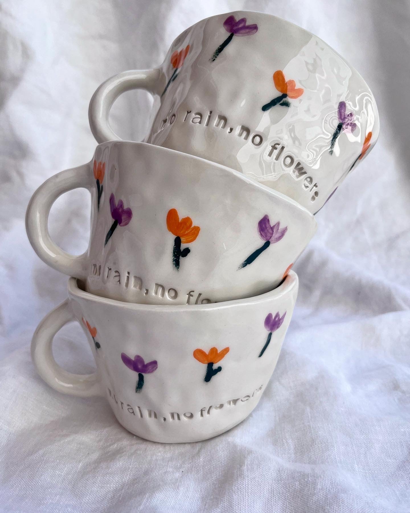 Mug “No rain, no flowers”