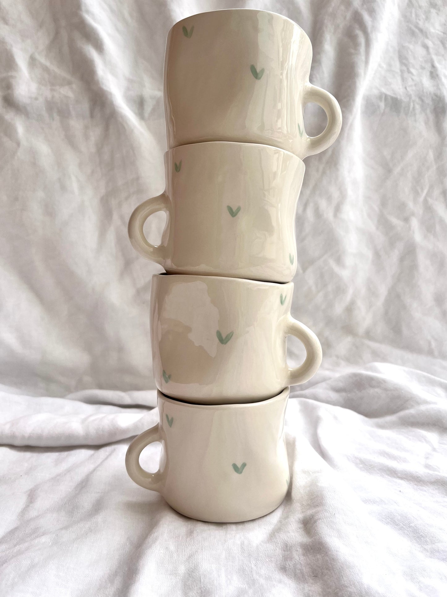 Banged Mug Green Heart