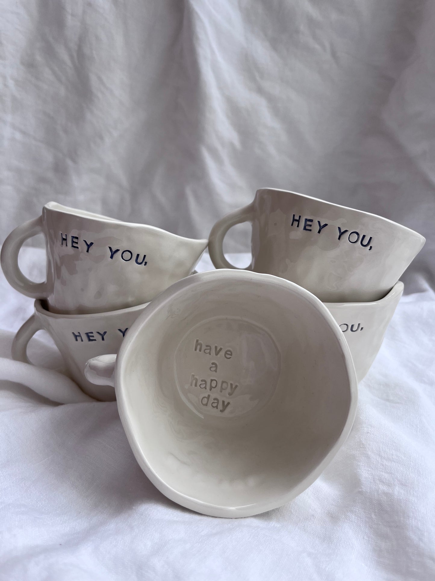 Mug “Hey you, have a happy day”
