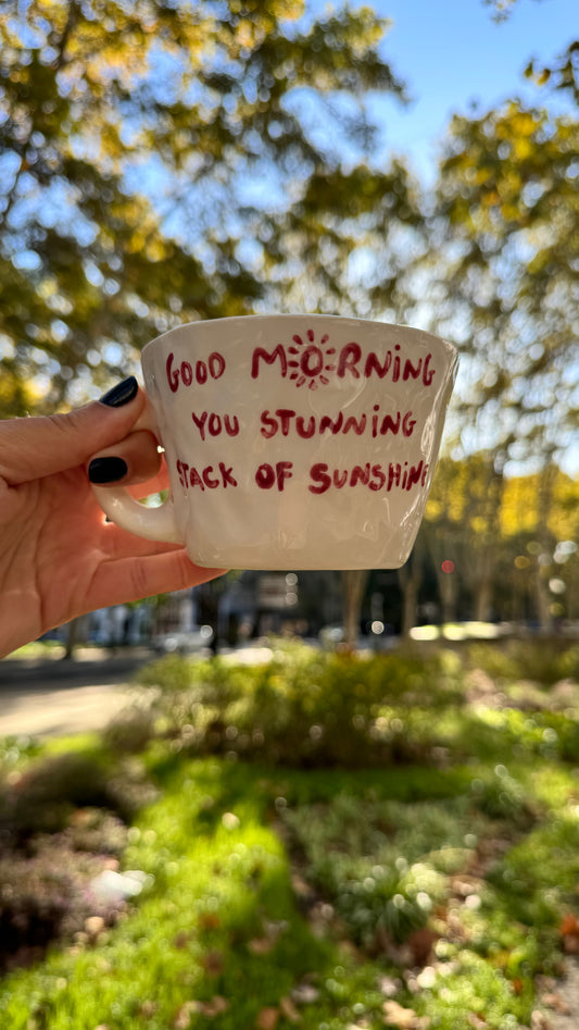 Mug “ Good Morning, you stunning stack of sunshine”