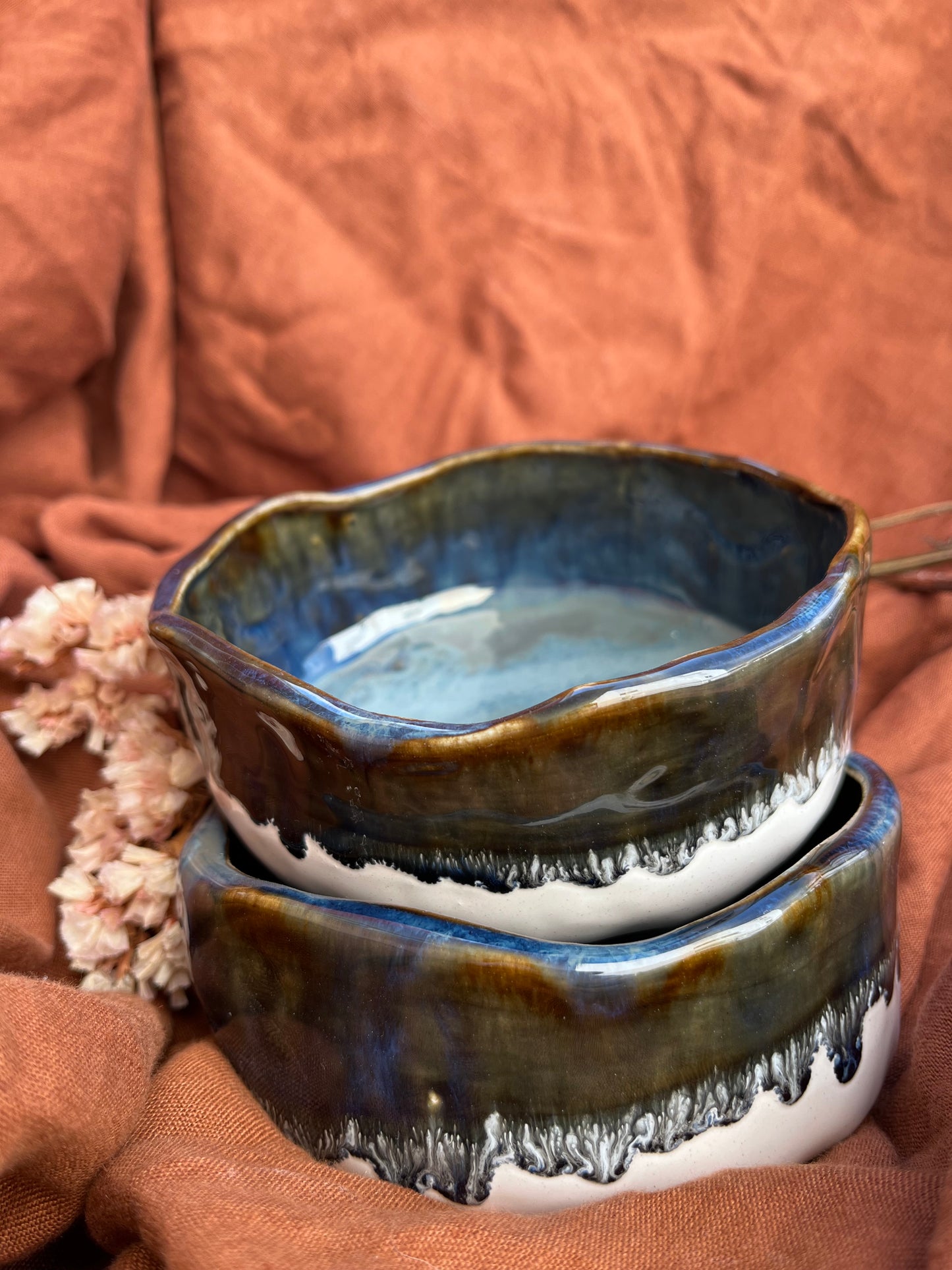 Bowl Stoneware Blue