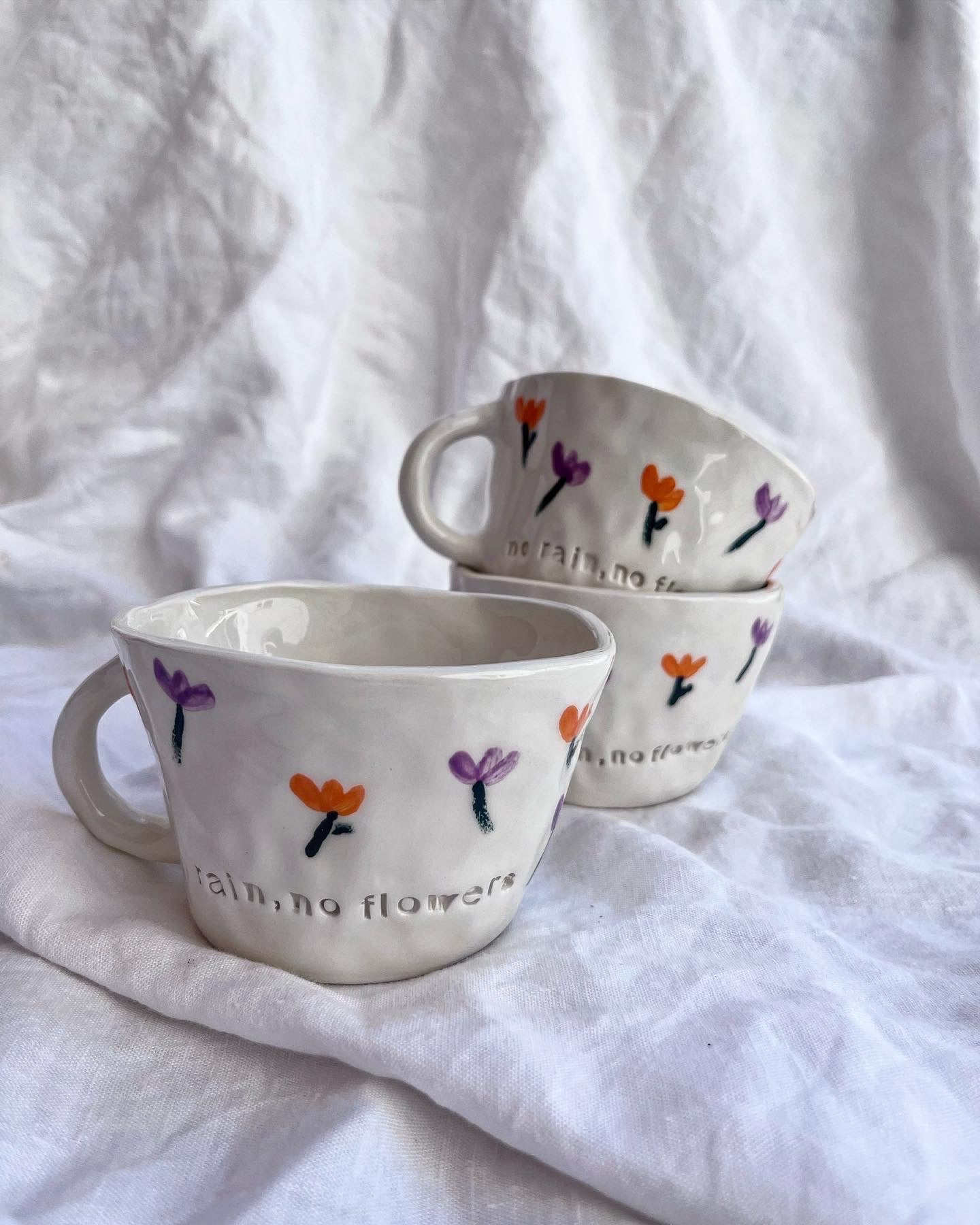 Mug “No rain, no flowers”