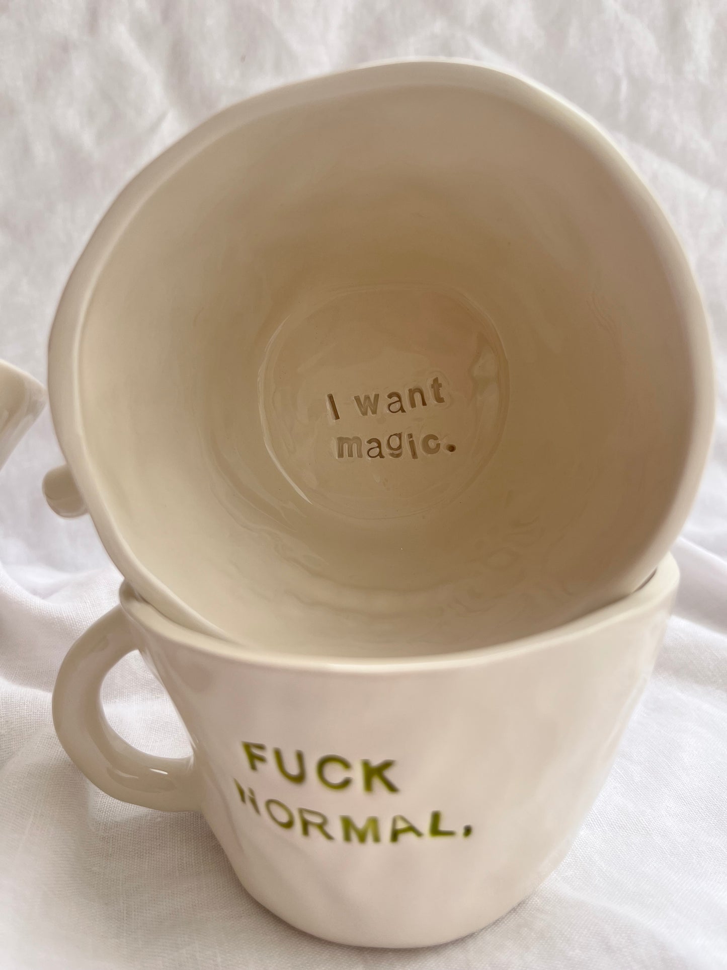 Mug “ Fuck Normal, I want magic”